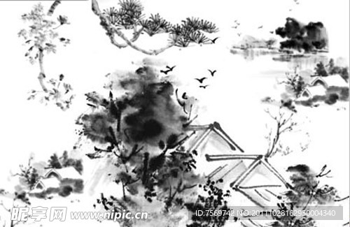 意境水墨中国风PS笔刷