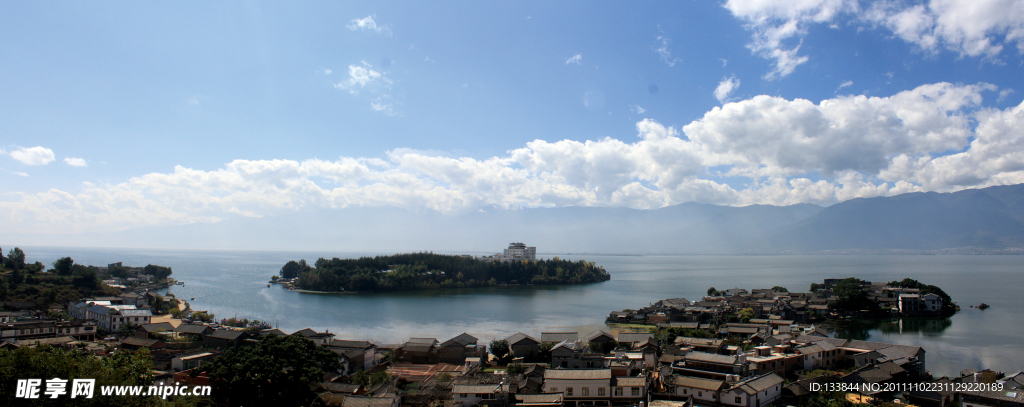 洱海风情岛全景