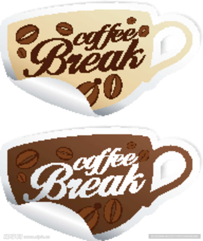 咖啡标签贴纸
