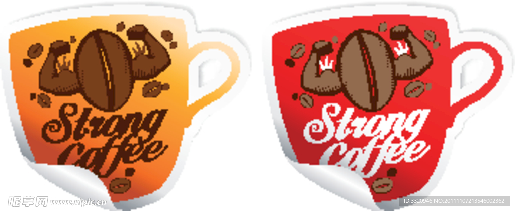 咖啡标签贴纸