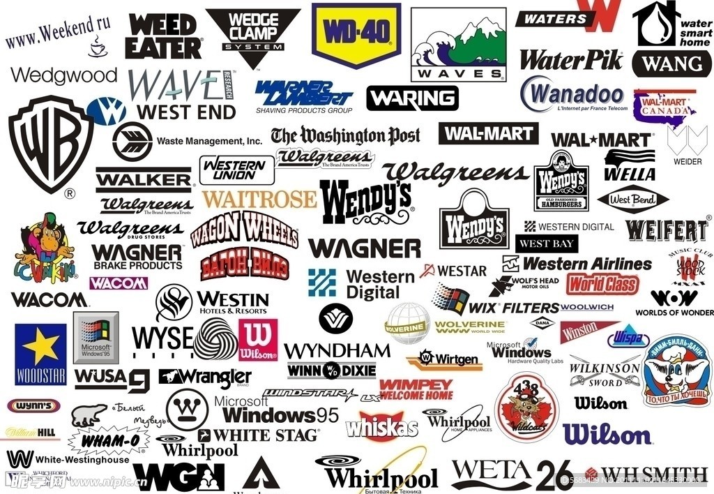 W字母开头的世界著名LOGO标志大全