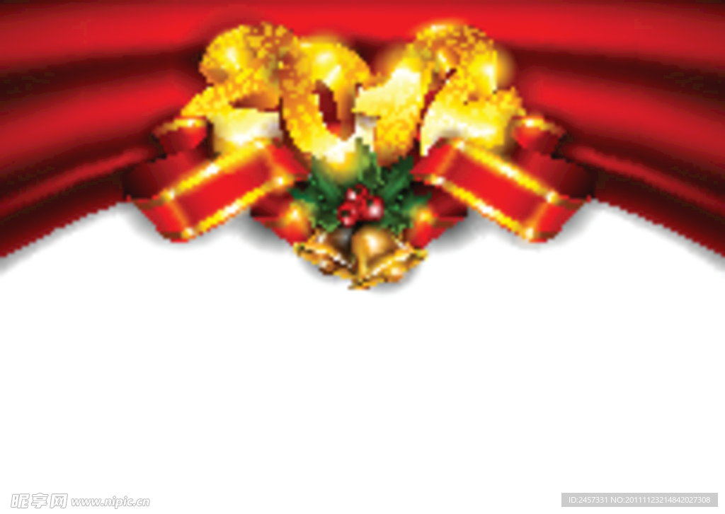 动感丝带丝绸金色 2012背景