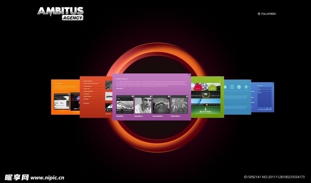 超炫Flash网站模板