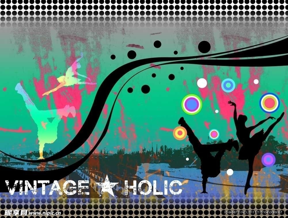 广告设计非主流背景花纹素材