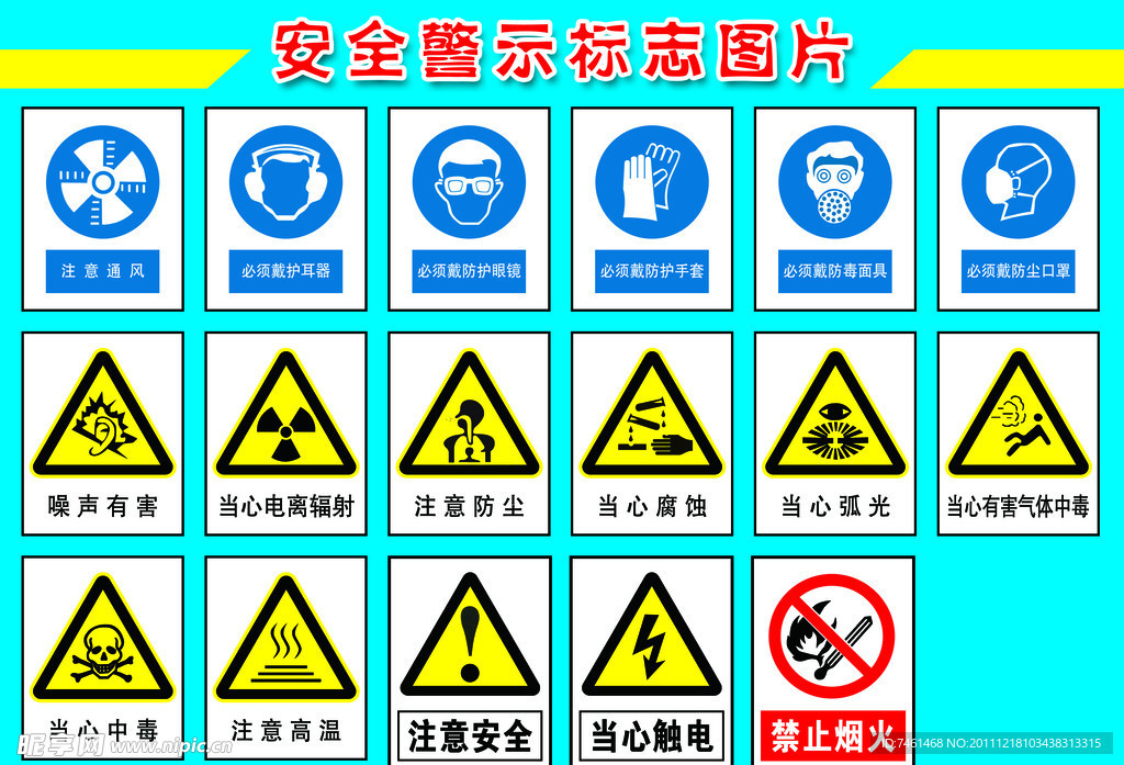 安全警示标志图片