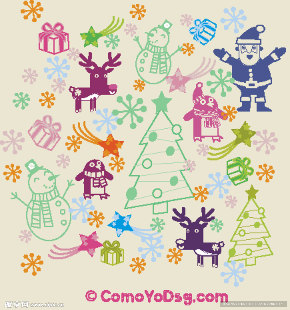 圣诞节主题卡通图片