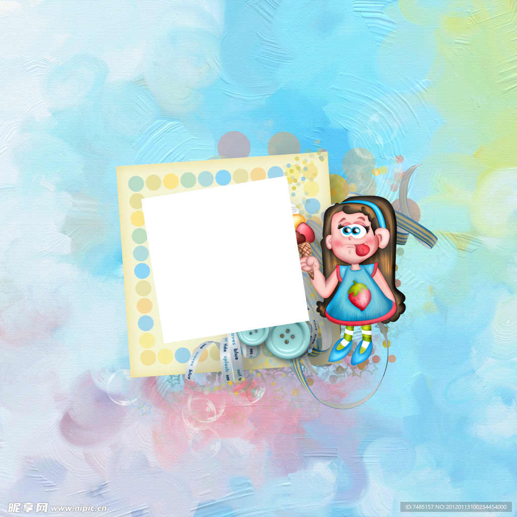 儿童相框模板