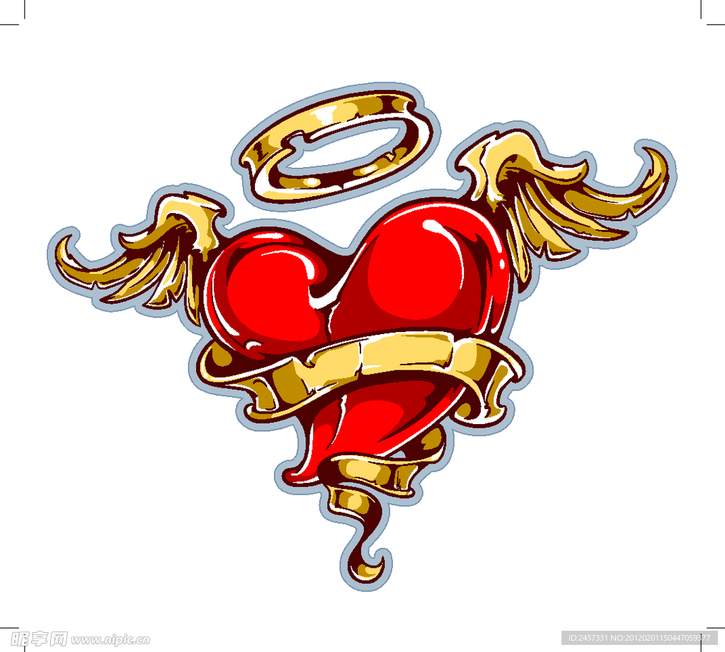 绑住的情人节红心