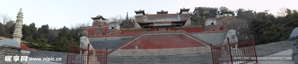 北京颐和园四大部洲全景图