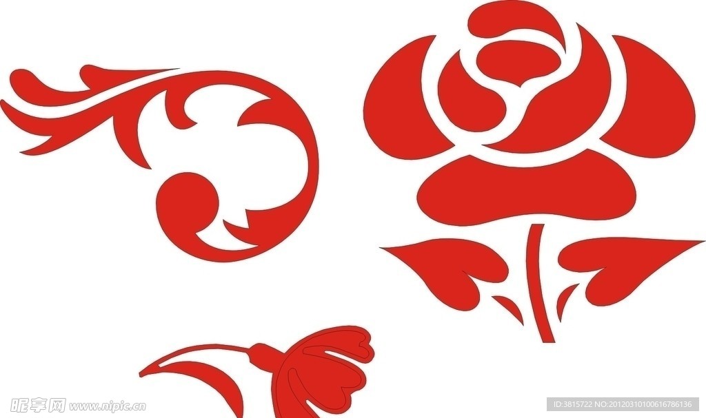 简易花朵矢量图 CDR