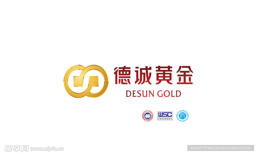 德诚黄金 logo
