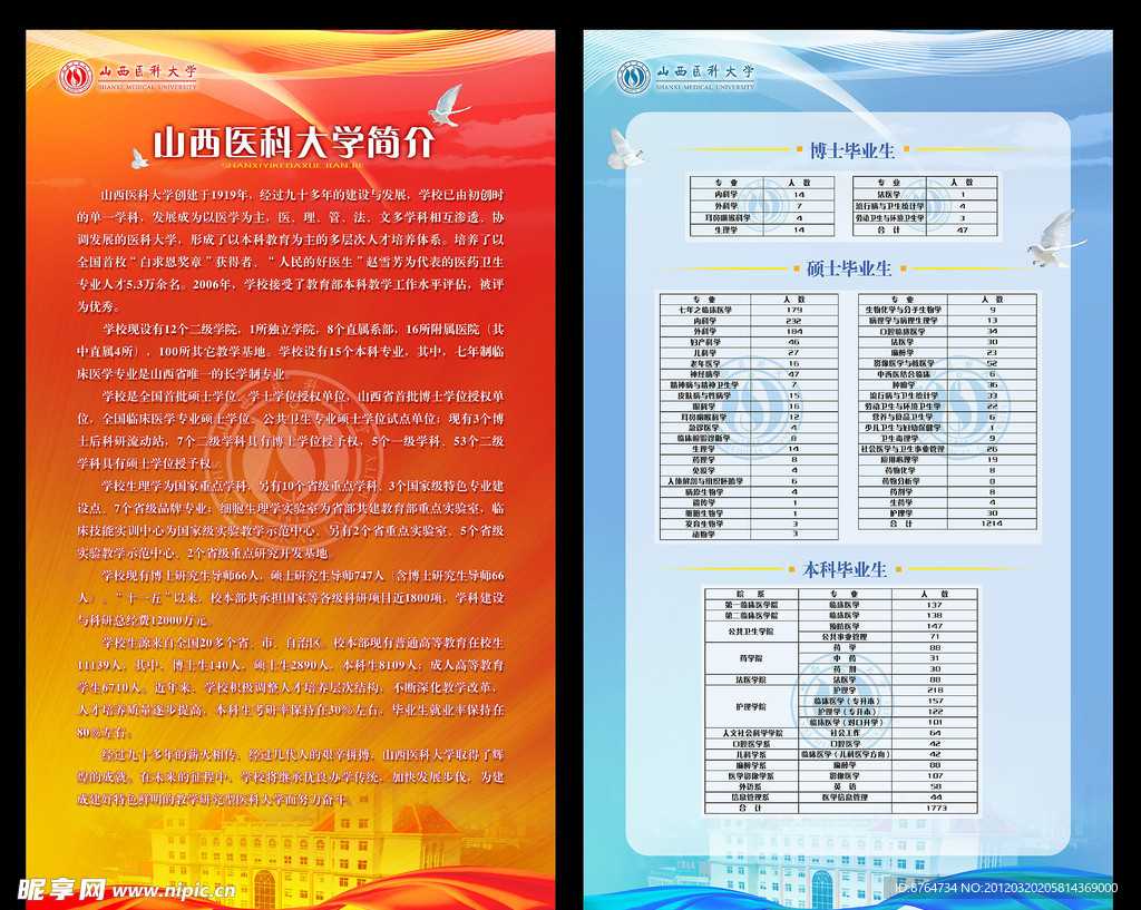 高校展览用易拉宝设计