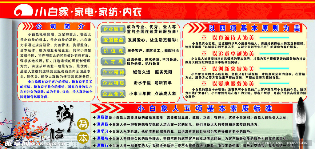 企业文化展板模板