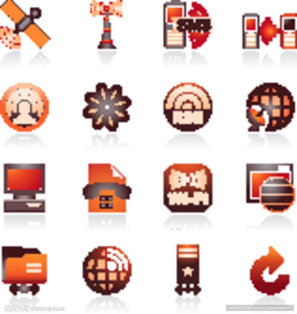 无线通讯图标矢量