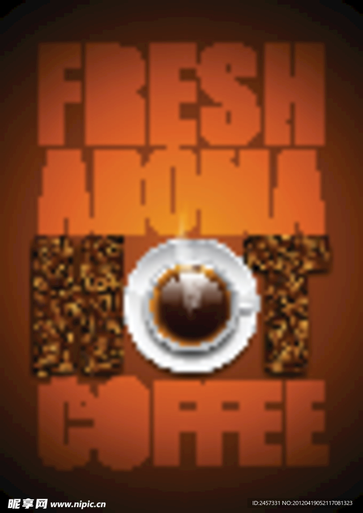 hot咖啡背景
