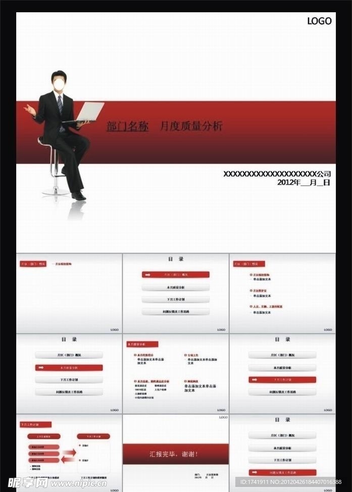 月度质量分析会议模板ppt