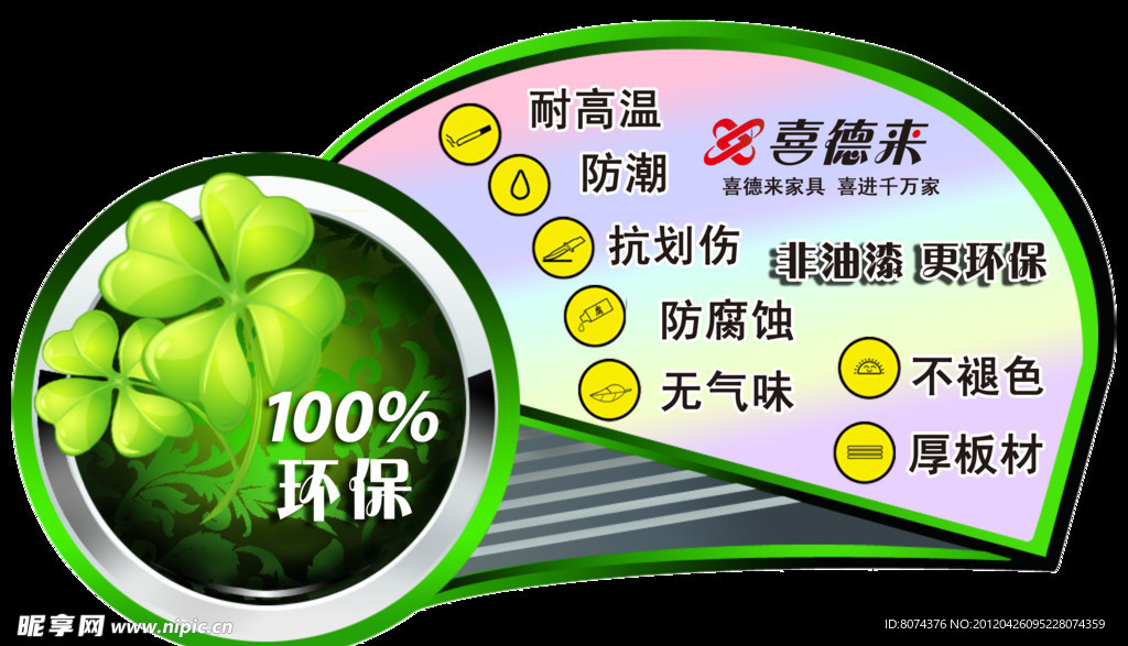 喜德来环保标识