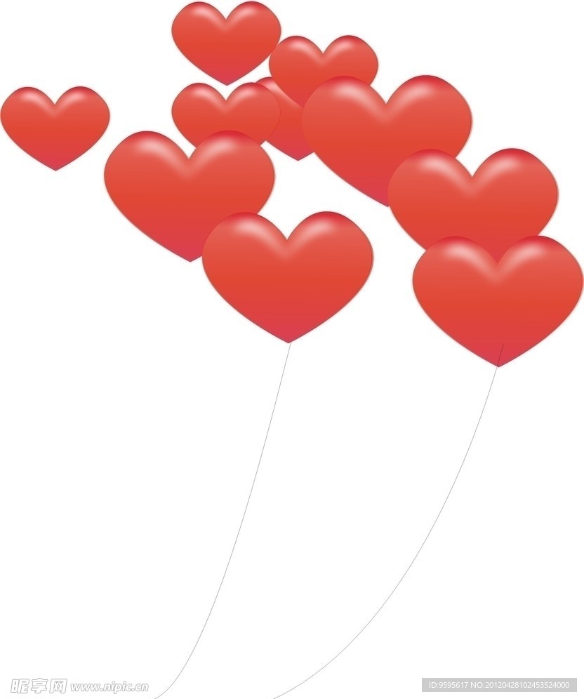 情人节 气球 爱心