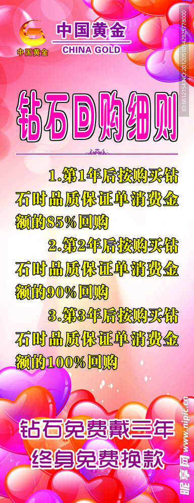 中国黄金展架
