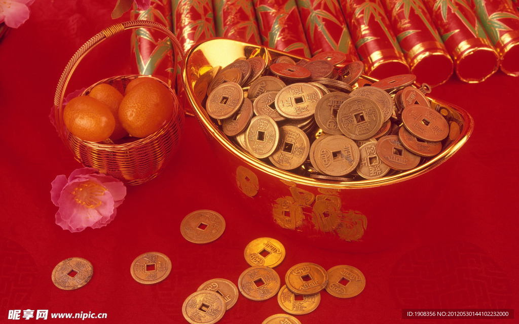 新春喜庆主题背景高清图片