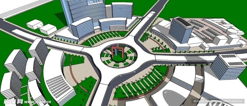 skp 城市交叉口