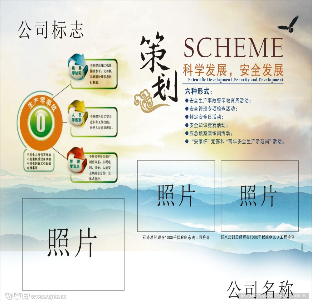 安全月板报设计