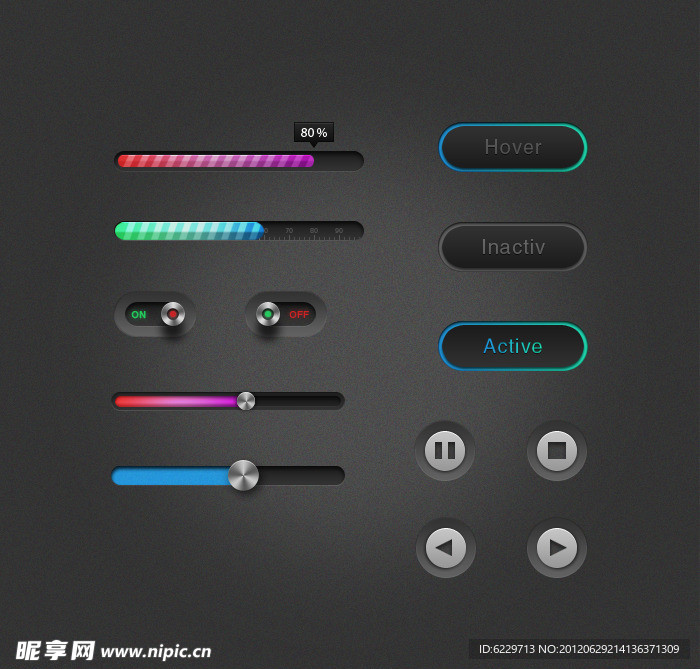 立体梦幻播放器图标