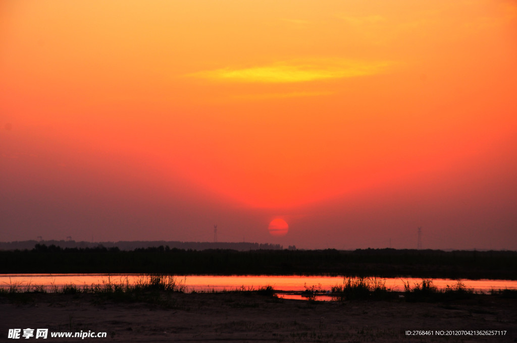 夕阳彩