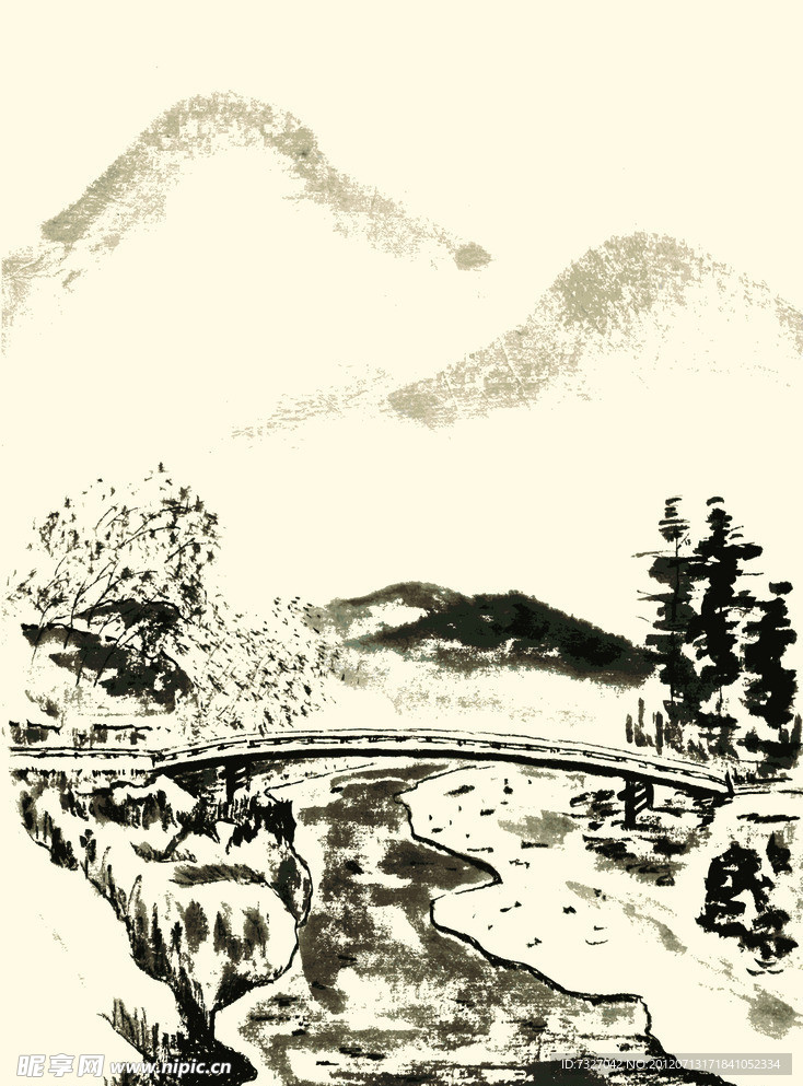 国画 矢量图