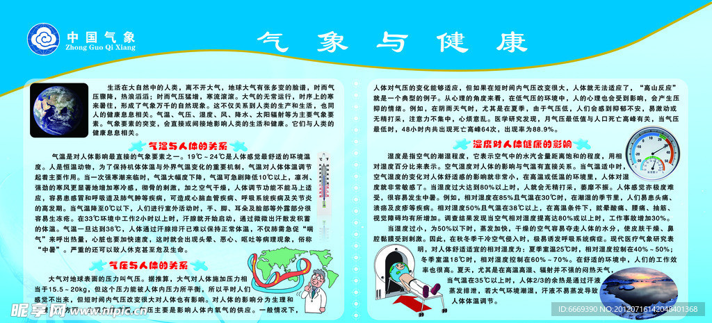 气象展板