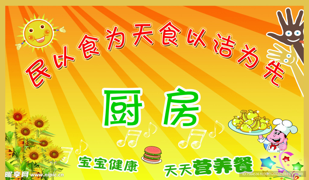 厨房门头