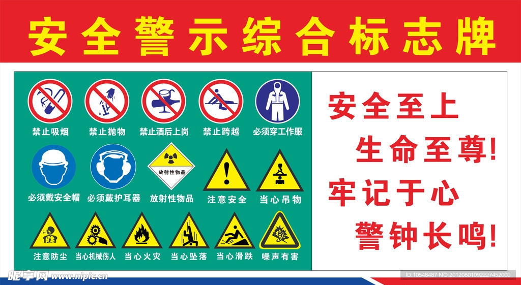 安全警示标志牌