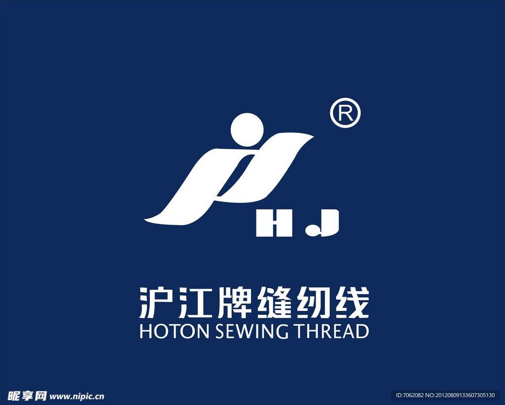沪江牌缝纫线logo