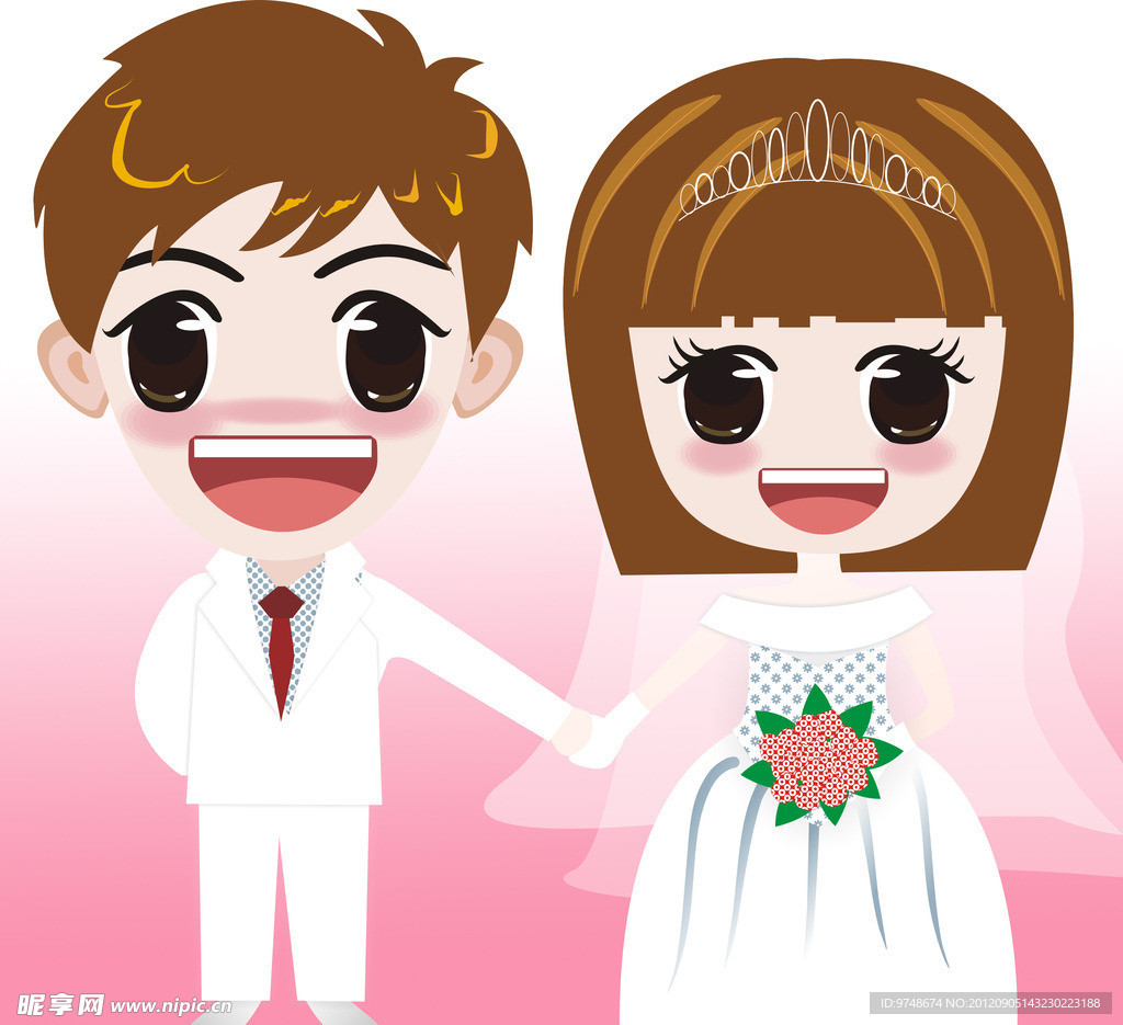 婚礼卡通人物