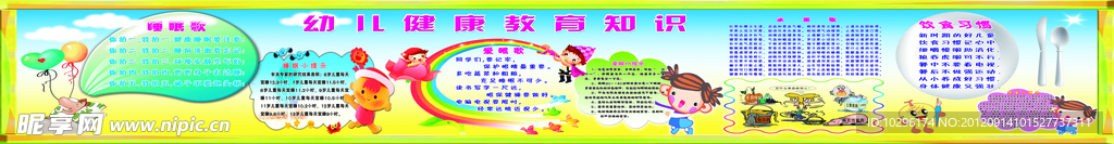幼儿园文化墙 幼儿园健康知识