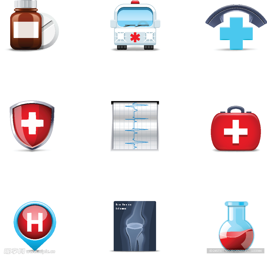 医院医疗图标