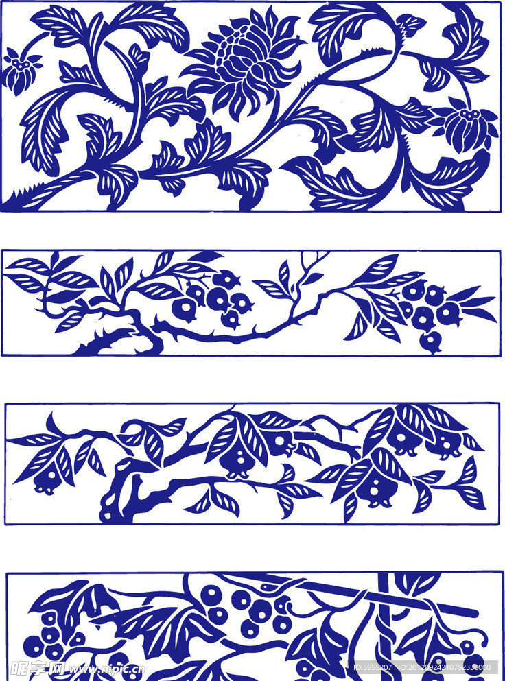 青花瓷花纹