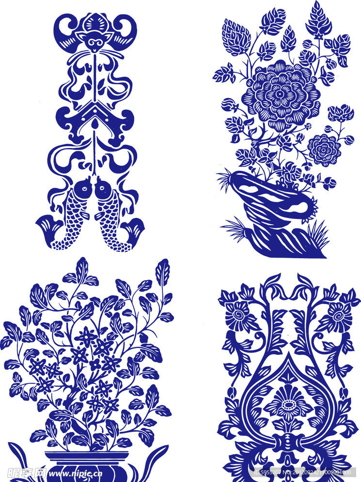 青花瓷花纹