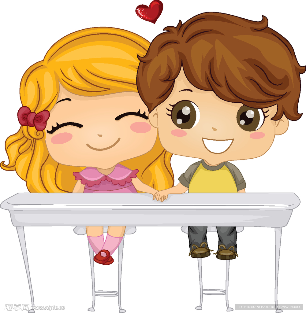 可爱卡通婚礼人物