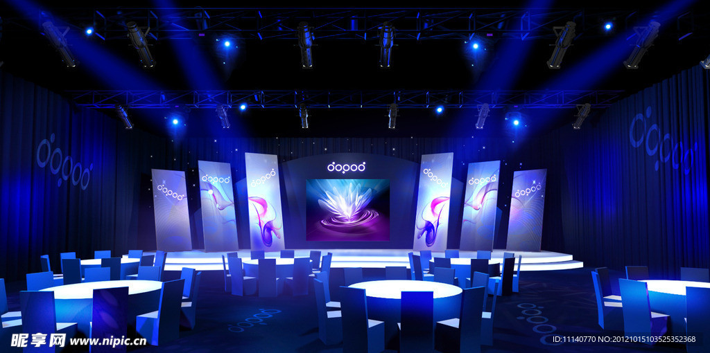 舞台背景效果图设计