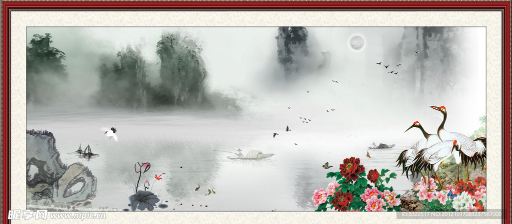 水墨画风景图
