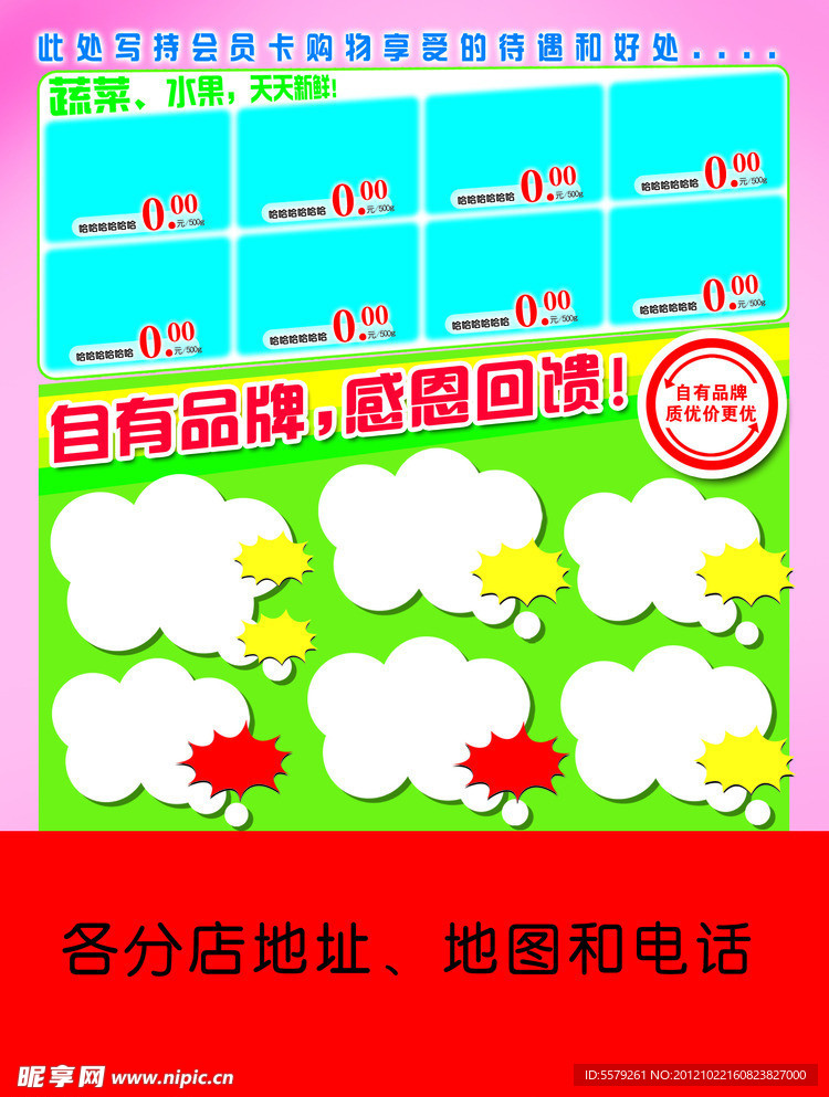 自有品牌促销海报