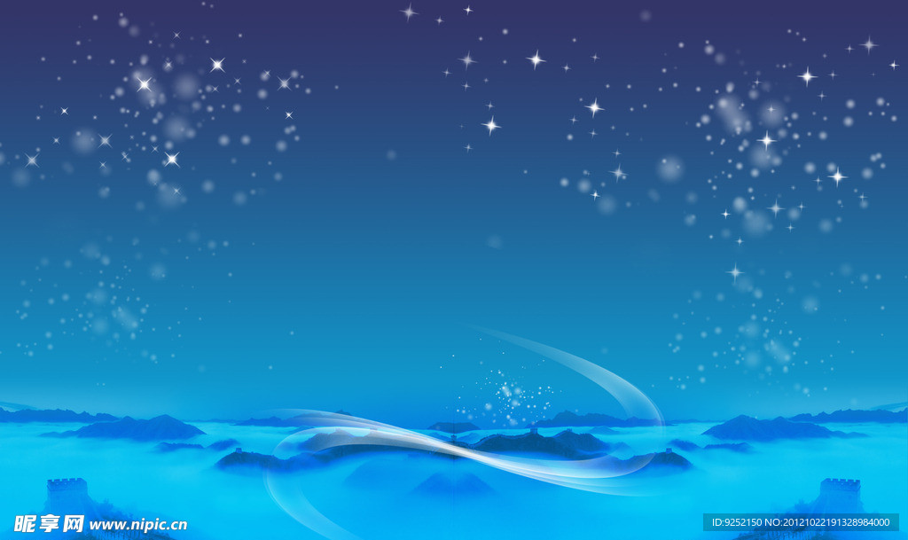 蓝色背景图图片