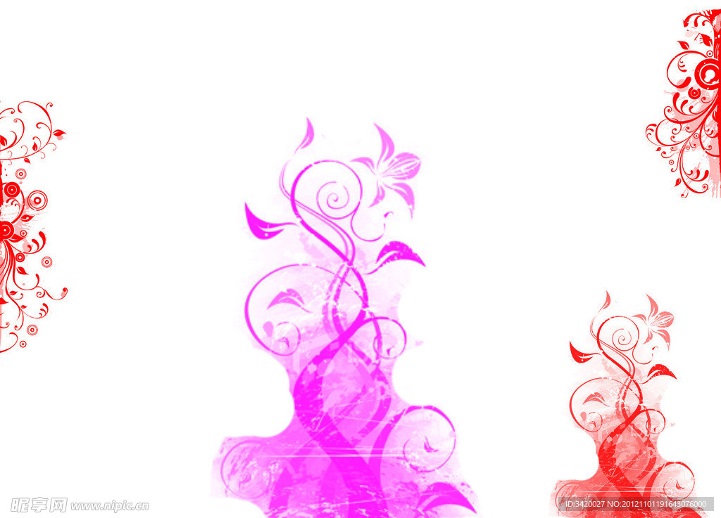 精美边角花纹装饰笔刷