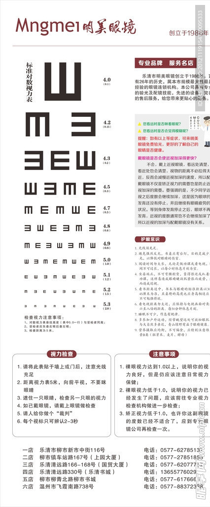 视力表
