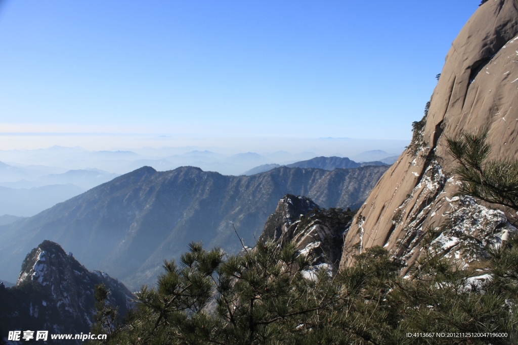 黄山冬日风景