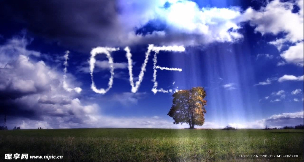 led视频动态背景love