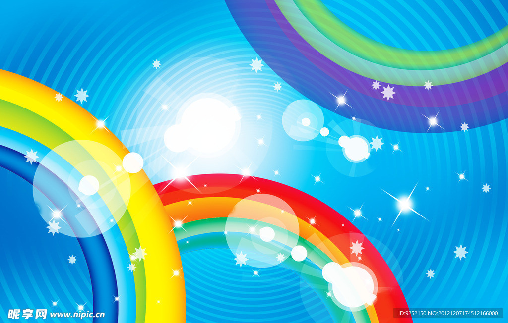 兰色卡通背景图片