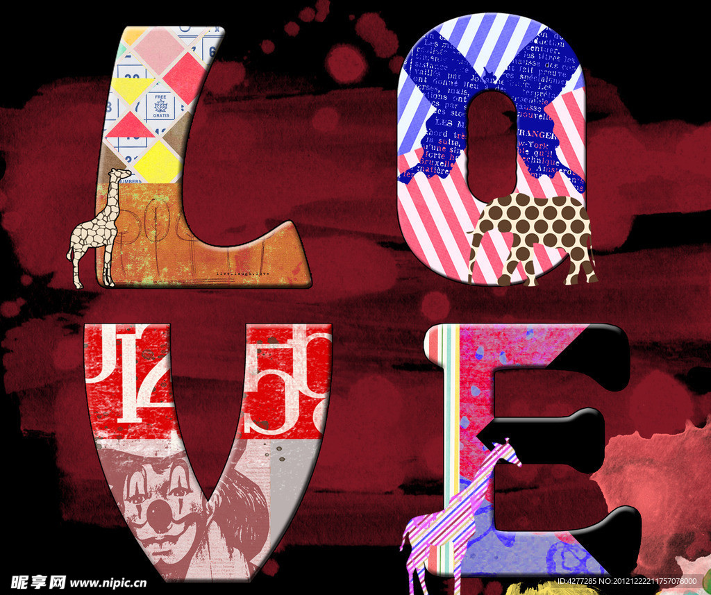 LOVE 艺术字