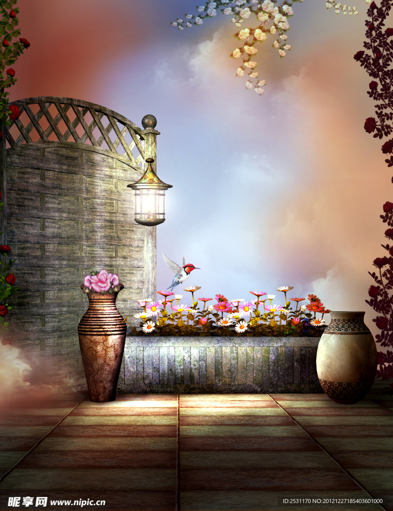 儿童艺术照背景